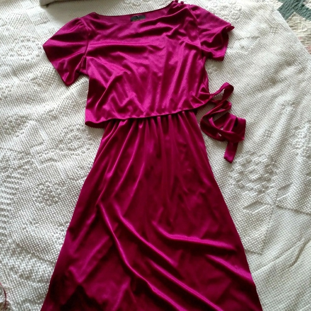 Stuart Alan magenta dress